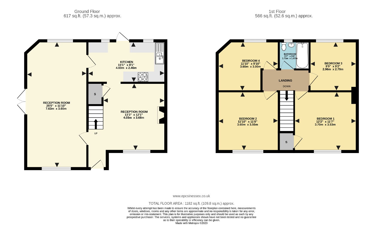Floorplan of Arden Crescent, Dagenham, Essex, RM9 4SA