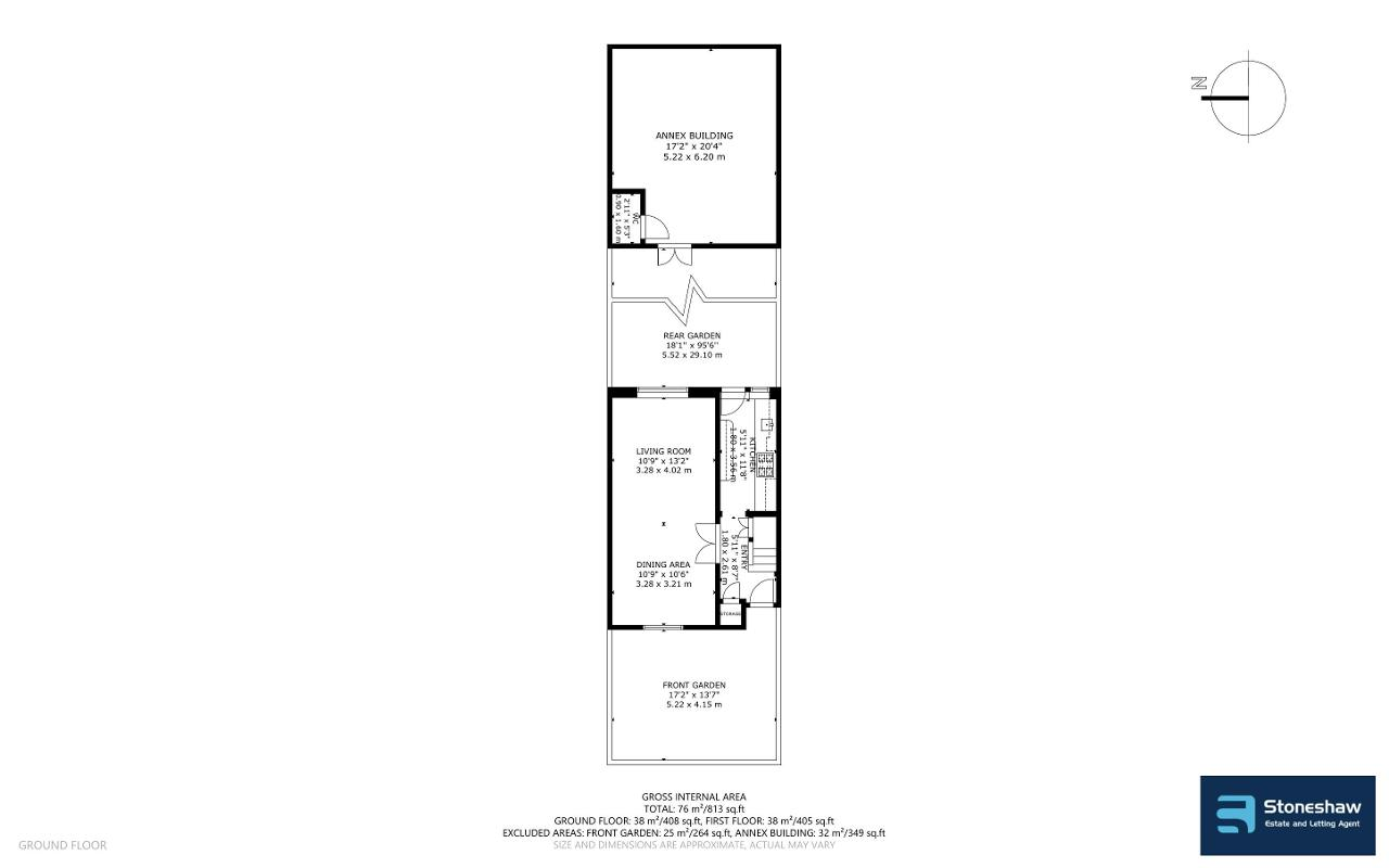 Floorplan of Rogers Road, Dagenham, Essex, RM10 8JX
