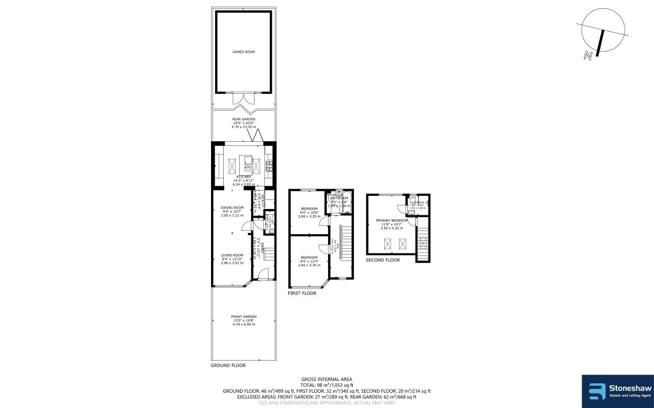 Floorplan of Hawthorn Avenue, Rainham, Essex, RM13 9AT