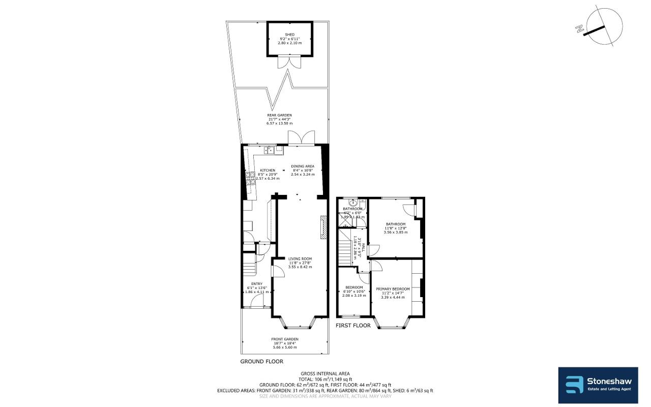 Floorplan of Ballards Road, Dagenham, Essex, RM10 9AR